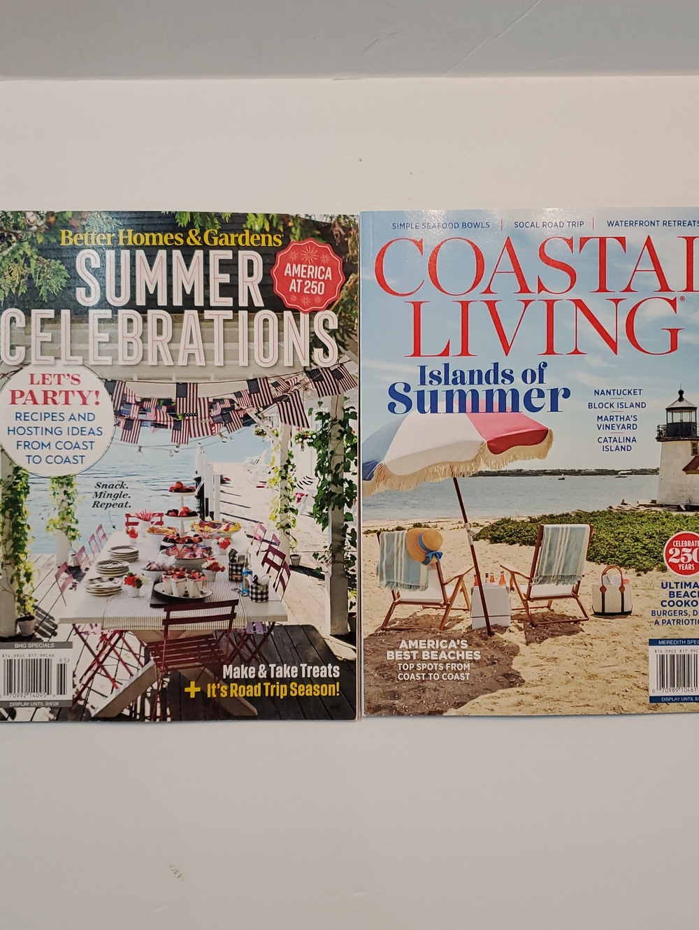 New Coastal Living And Better Homes And Gardens Summer Celebrations Magazines